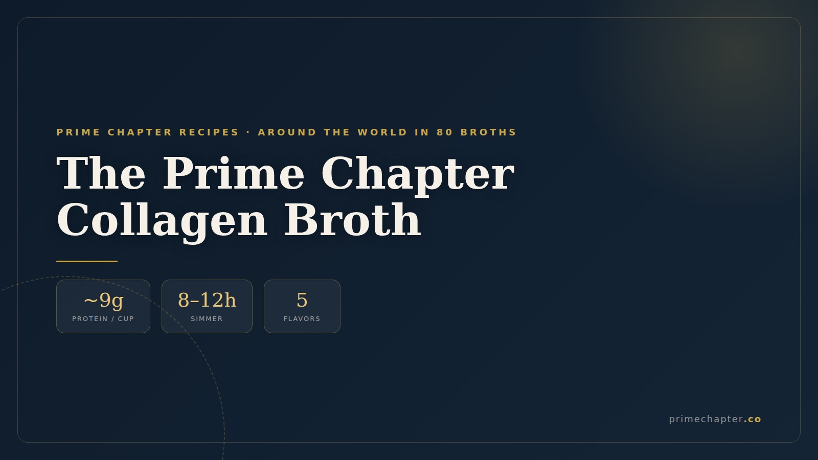 The Prime Chapter collagen bone broth